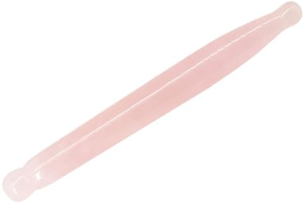 MOTHNUR Rosenquarz Massage Stab aus Jade Vielseitiges Gesichts und Nackenmassagegerät Abwaschbar für Triggerpunkt Therapie und Muskelentspannung Wellness Tool für Körper und Augen