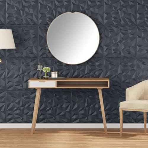 Wand Deko Wandverkleidung Aussenbereich,Wandpaneele 24 Stk. Grau 50x50 cm XPS 6 m² Amethyst,Wandpaneel für Küche,Badezimmer,Balkon,Schlafzimmer,Wohnzimmer