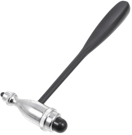 SHINEOFI Martello Diagnostico Neurologico in Lega di Zinco a Doppia Testa Plexor Metallico a Forma di T Impugnatura Ergonomica per Test Riflessi Miotatici e Analisi Sensoriale in Ambito