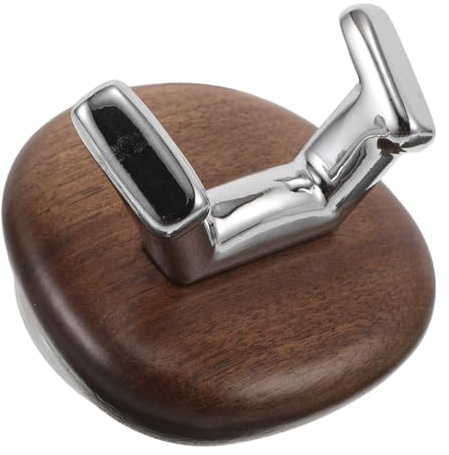 ULTECHNOVO Gancho de Ventosa de Madera Doble para Colgar Toallas y Bolsos, sin Taladro, Resistente para Baño y Ducha, Gancho Decorativo Reutilizable para Llaves y Sombreros, Montaje a