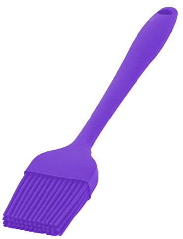 Sourcingmap Silicone Family Bakery Cookie Cake Baking Tool Cream Butter Pastry Brush Purple