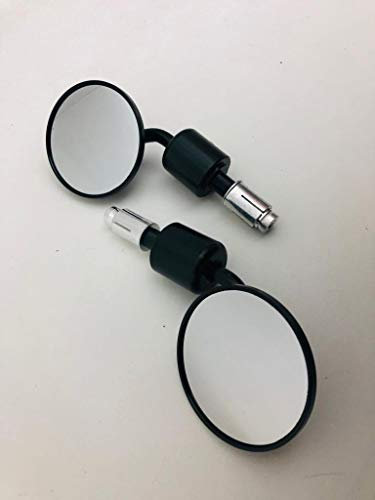 Spiegelpaar BAR END Lenker MIRRORS BAR END CAFE' RACER ALUMINIUM SCHWARZ