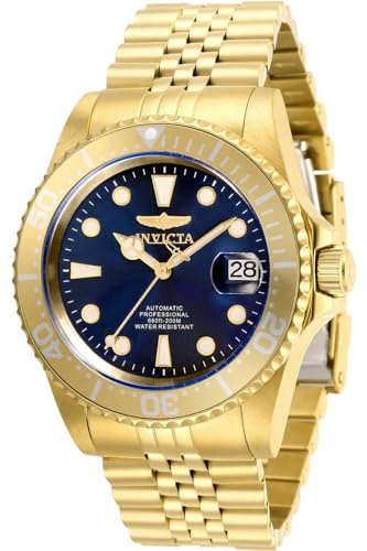 Invicta Pro Diver 30097 Herren Uhr - Automatisches Uhrwerk - Edelstahl mit Blauem Zifferblatt - 42 mm