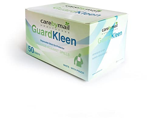 CarebyMail Healthcare Disposable Bibs for Adults and Children with Pocket (1 Pack of 50)