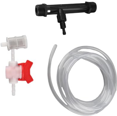 Injecteur D'engrais pour Irrigation Goutte à Goutte Irrigation Venturi Tube D'injecteur D'engrais Mélangeur D'engrais Injecteur Outil Agricole Injecteur D'engrais G3/4 + Interrupteur + Filtre + Tube D
