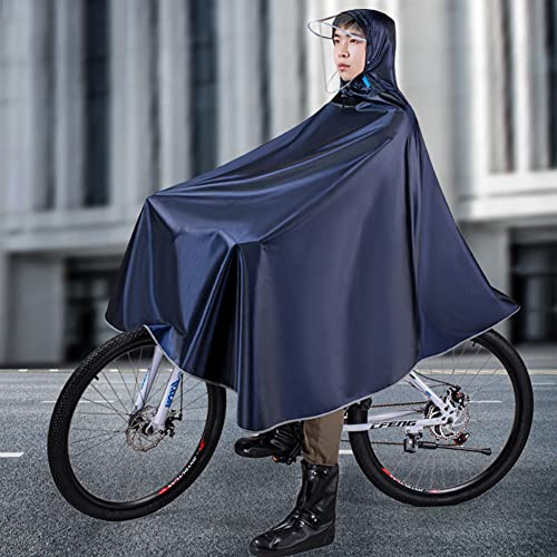 JTYX Mens Womens Cycling Bicycle Bike Raincoat Rain Cape Poncho Hooded Rain Coat Mobility Scooter Cover Lightweight Compact Reusable for Adults