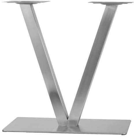 Esyogen Edelstahl Tischbeine V Form Design Tischgestell Tischfuß Tischuntergestell Bistrotisch 70cm Edelstahl Tischgestell