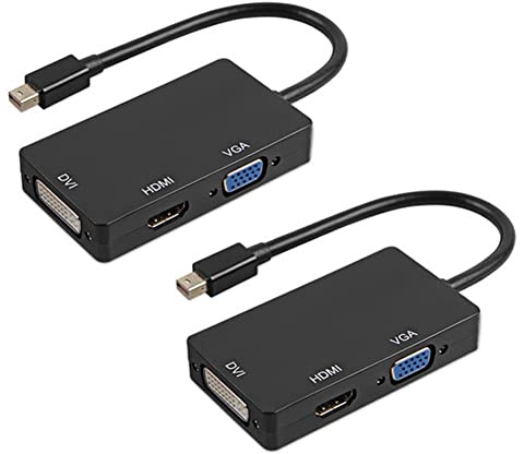 Pavewood 2X Mini Display Port a VGA DVI Adapter Air