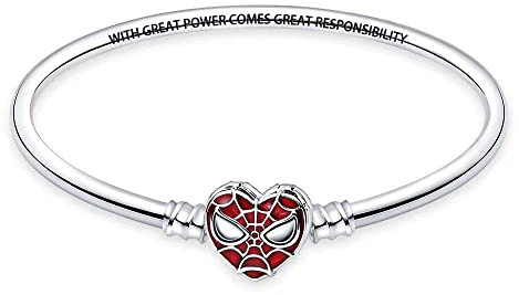 HappyStar Bracciale per charm, bracciale donna argento 925, Bracciale da donna, Bracciale classico dell'amore, compatibile con i charms Pandora.