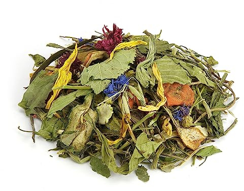 Mr. Crumble Sommerlaune Struktur-Futter mit Blüten und Blättern für Kaninchen Meerschweinchen und andere Nager 1 kg