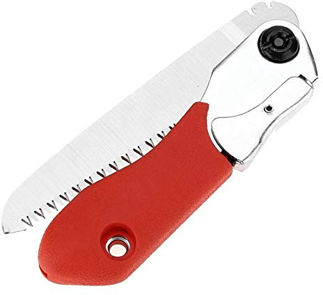 WolFum 130 mm Garten-Astsäge, 9 Zähne, tragbar, klappbar, manuelle Astsäge mit rutschfestem Griff, Outdoor-Gartenarbeit, Baumschneiden