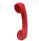 Telephone Handset with USB Rechargeable, ABS Bluetooth Wireless Receivers Anti-Radiation, Cordless Handset Support Answer Refuse Phone Stereo Comfortable Call Mobile Phone Accessories(Red)
