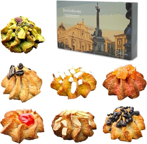BRICIOLIAMO... [ 3kg. ] - Biscotti di Mandorla Artigianali Freschi - MANDORLA 40% - Imbustati Singolarmente - BOX REGALO - Biscotti Siciliani - Dolci Tipici Siciliani - Prodotti in Sicilia.