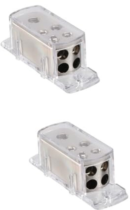 Uonlytech 2St stoßverbinder Stromverteilerblock Car-Audio-Zubehör Auto Verteilerblock Auto Zubehör umrüsten Splitter