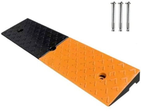 Pkw Auffahrrampe, Schwellenrampe, Rollstuhlrampe, Langlebige Gummi-Bordsteinrampen, Tragbare Einfahrtsrampen, for Autos, Rollstühle, Roller, Rasenmäher (Size : 100 * 25 * 7cm)