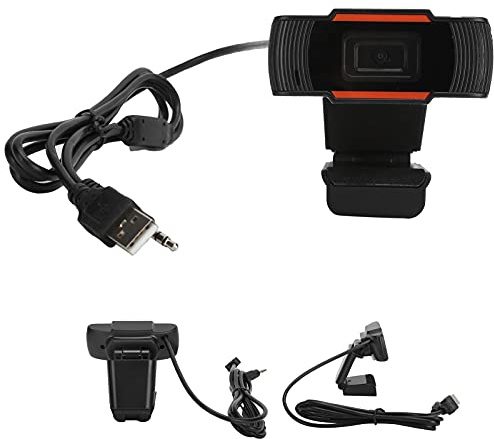 KIMISS Webcams, cámara web 720P Full HD con cancelación de ruido para computadora resistente y para equipos electrónicos, accesorios, periféricos, equipo VoIP