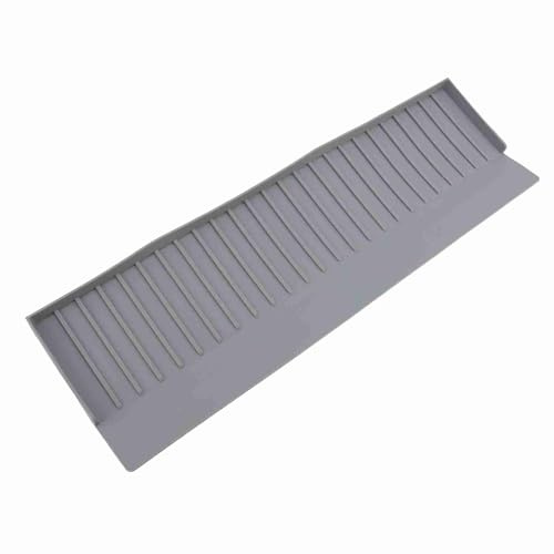 Sink Protectors for Kitchen Sink, Kitchen Sink Splash Guard, Silicone Faucet Handle Drip Catcher Tray, Faucet Handle Drip Catcher Tray, Countertop Protector Kitchen Sink (Grey)
