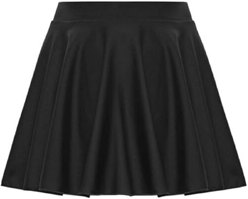 ANZEE Girls Black Circular Kids Skirt for Ballet Dance Skating TAP Jazz Gymnastics Tutu Ages (Black 11-12)