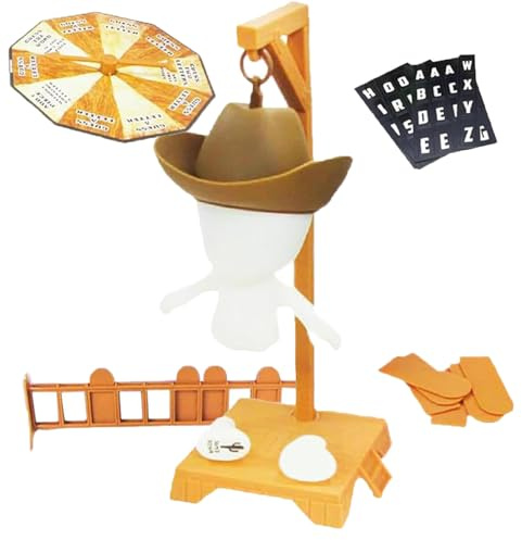 Gioco dell'Impiccato Magnetico, Hangman Game, per Ragazzi e Ragazze (giallo)