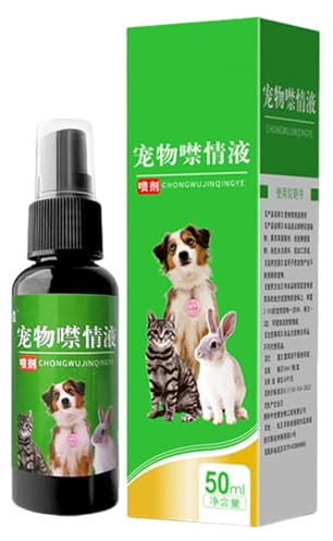 Hund beruhigend Spray - Haustierentspannungshilfe, Angstkontrollformel | Natürliche Hunde -Beruhigungslösung, schnell wirkender Stressabbau, Verhaltenstrainingsspray während der Reise -Tierarztbesuche