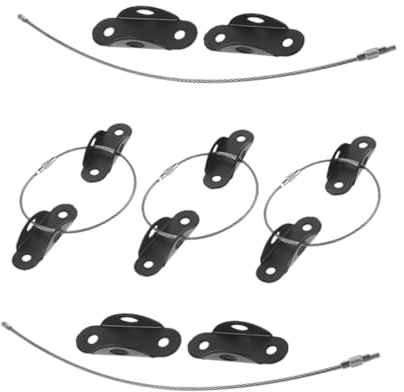 Mikikit 5juegos Dispositivo Anticaída para Muebles de Seguridad Infantil Kit de Fijación Pared Correas Resistentes Anclaje para Estanterías y Armarios el Hogar