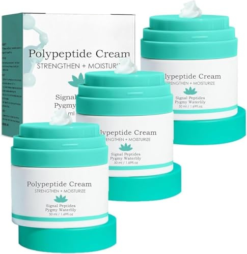 Crema de polipéptidos para el cuidado de la piel, crema hidratante facial antioxidante, mejora el tono, la luminosidad y la hidratación de la piel, de rápida absorción