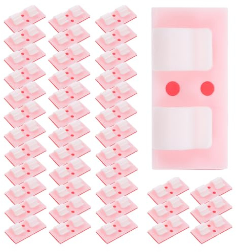 Mikikit 50 Piezas Retenedor de Cable Clip de Cableado para Gestión de Cables de Carga para Iluminación Cocina