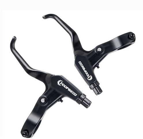 HillMiles MTB 1 paire de leviers de frein universels en alliage d'aluminium pour VTT/BMX, VTT, vélo de route, 2,2 cm de diamètre (noir)