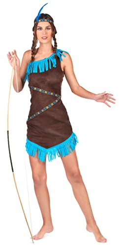 DEGUISE TOI Costume Indiana per donna - Multicolore - S
