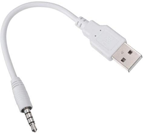 TOSSPER Chargeur USB Sync câble audio jack 3,5 mm à cordon pour iPod Shuffle 2 2 GEN