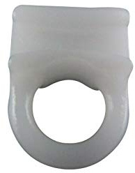 Rewagi - Occhielli Scorrevoli Ganci Clip Supporti per Tende, Accessori per Tende, Colore Bianco CIE (25 Pezzi)
