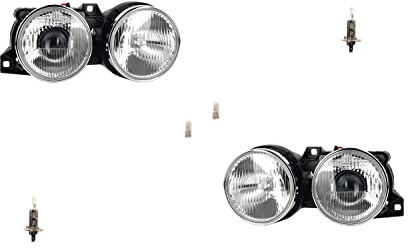 Johns, Scheinwerfer Halogen passend für BMW 3er E30 09/87-01/92 Leuc. Satz Links Rechts