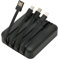 Caricabatteria Solare Portatile per Telefono, 20000 MAh Solar Power Bank con Doppia Porta di Uscita Porta USB C e Porta Micro USB Caricatore Solare Esterno con Cavo di Ricarica (Nero)