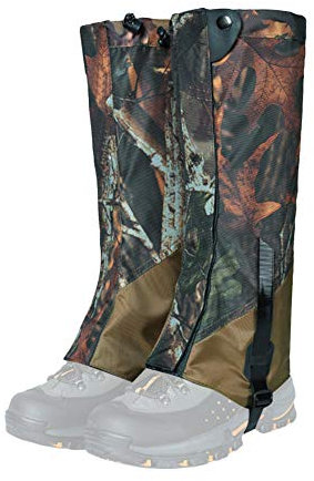 Bewinner Beingamaschen Wasserdicht, Schnee-Leggings-Gamaschen Metall-Schnürschnalle für Outdoor-Jagd, Wandern, Rucksackreisen, Skifahren, Trimmen von Gras