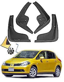 Parafango, for Nissan Tida 2007-2023 Paraspruzzi Anteriori e Posteriori Personalizzati Modellati Paraspruzzi Paraspruzzi Kit Accessori Auto da 4 PC, 2016~2023 (Colore : 2016~2023) ( Color : 2007~2011