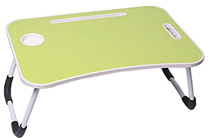 Fällbart bord på sängen, sängskrivbord för bärbar dator, vikbart brickbord, bärbart laptopstativ, vikbart skrivbord, läshållare för soffa golv barn, 23,6 x 40,7 x 28,8 cm, grön