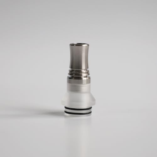 WratryParts - 810 puntas de 9 agujeros de punta de goteo larga para evitar boquillas Eliquid para tanque de 810 hilos RTA RDA Subohm (plata transparente)