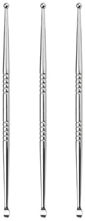 JNAWA 3 Pieces Tonsil Stone Remover Tools Stainless Steel Earpick Ear Cleaner Earwax Cleaning Tool for Syringe Clean Care Tool