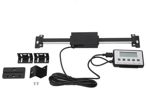 Lfhelper Digitalanzeige LCD Drehmaschinen Linearskala Readout Kit Anbaumeßschieber, Remote Digitalanzeige Messschieber, genaues lineares Ausleseset, mit Magneten für Drehmaschine Fräsmaschinen 0-150mm