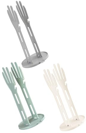 Ciieeo 3pcs Glove Drain Rack Multifunctional Kitchen Gloves Holder Rubber Drying Stand Towel Storage Dishwashing Holder for Kitchen Sink Shelf