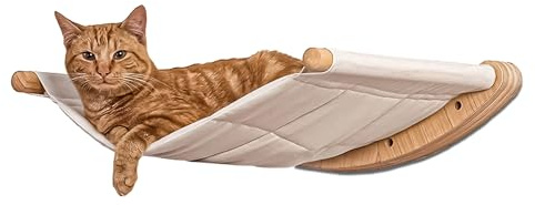 Katzen Hängematte Wandregale Haustier Wandhängematte Comfy Wandbett | Kletterwand Katzen Wandelemente Katzenwand Katzenhängematte Katzengehege Outdoor Katzenhaus Wandmöbel zum Klettern und Liegen