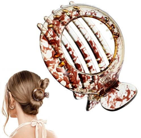 Gjinxi Petite pince à cheveux pour cheveux fins, antidérapante et plate, forte tenue résistante, barrettes à cheveux marron clair, accessoires de cheveux quotidiens pour femmes et filles