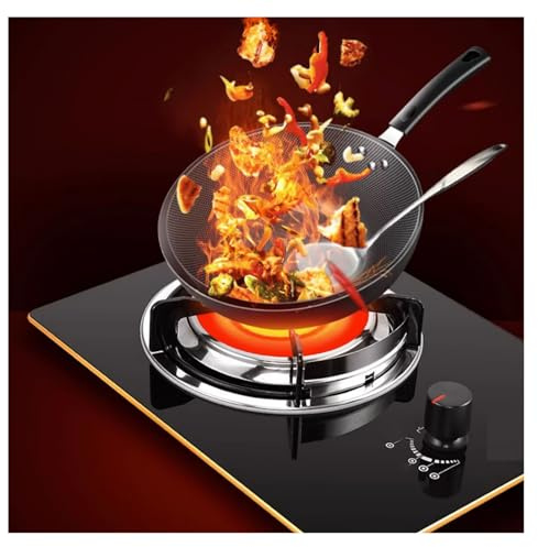 Estufa De Gas, Estufa De Calefacción Por Infrarrojos Con Dispositivo De Protección Contra Llamas, Ahorra Energía, Escritorio Y Cocina De Gas Integrada De Doble Uso, 4,2 KW NG/LPG For Acampar Al Aire(N