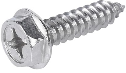 Générique Vis cruciformes autotaraudeuses en Acier Inoxydable 304, à tête cruciforme, à tête hexagonale, Clou à Bois, M3, M4, M5, M6(M4x25 20pcs)