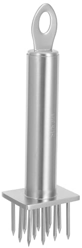 MAGICLULU Ablandador de Carne: de Acero con 12 Agujas - Herramienta de Cocina para ablandar y machacar Carne de Res y Pollo