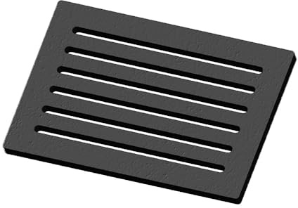 Kaminrost/Ascherost Eckig 220 x 150 x 10 mm passend für H&M ** Kaminöfen inkl. Modellübersicht - Ascherost Kamin aus massivem Stahl - Feuerrost feuerfest & hitzebeständig