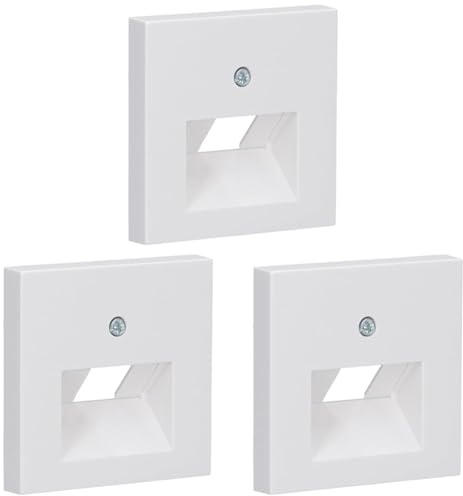 GIRA 027027 Abdeckung UAE/IAE/ISDN System 55 reinweiß matt (Packung mit 3)