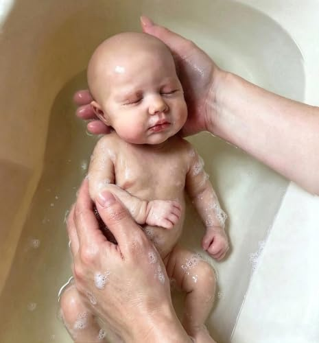 Zero pam Poupées bébé Reborn en silicone souple pour filles - 30 cm Poupées reborn en silicone squeezables corps complet, poupée bébé réaliste, peau 3D posable bébés nouveau-nés, poupée bébé réaliste