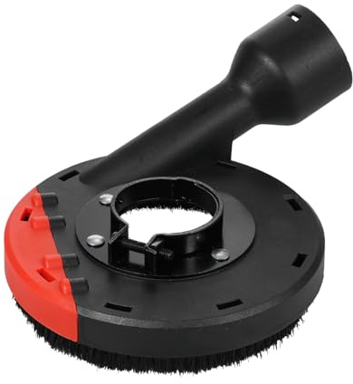 Yosoo Health Gear Winkelschleifer-Schutzabdeckung, ABS-Absaughaube 150 Mm mit Diamant-Schleifbecher 150 Mm X 15, Bürstenring-Staubkontrolle, Abnehmbare Kante Zum Schleifen von Betonfliesenwänden