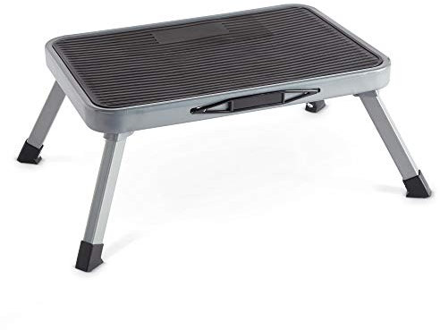 VonHaus Folding Step - Easy to Store, Foldable Caravan Steps – Anti Slip One Step Stool, Ideal for Home, Kitchen and Garage - Caravan Steps Folding, Small and Lightweight